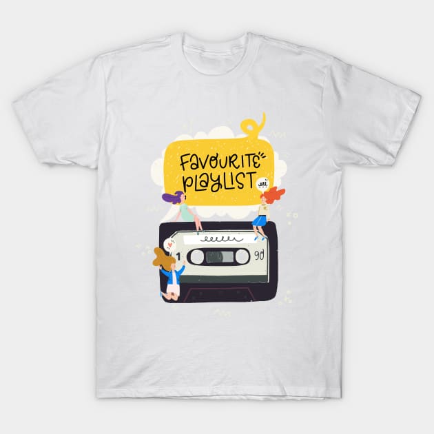 Favourite Playlist T-Shirt by TashaNatasha